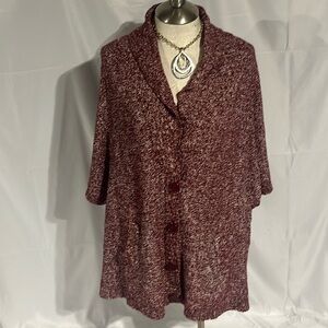 Catherine women’s plus size button down sweater size 3X (26/28W).